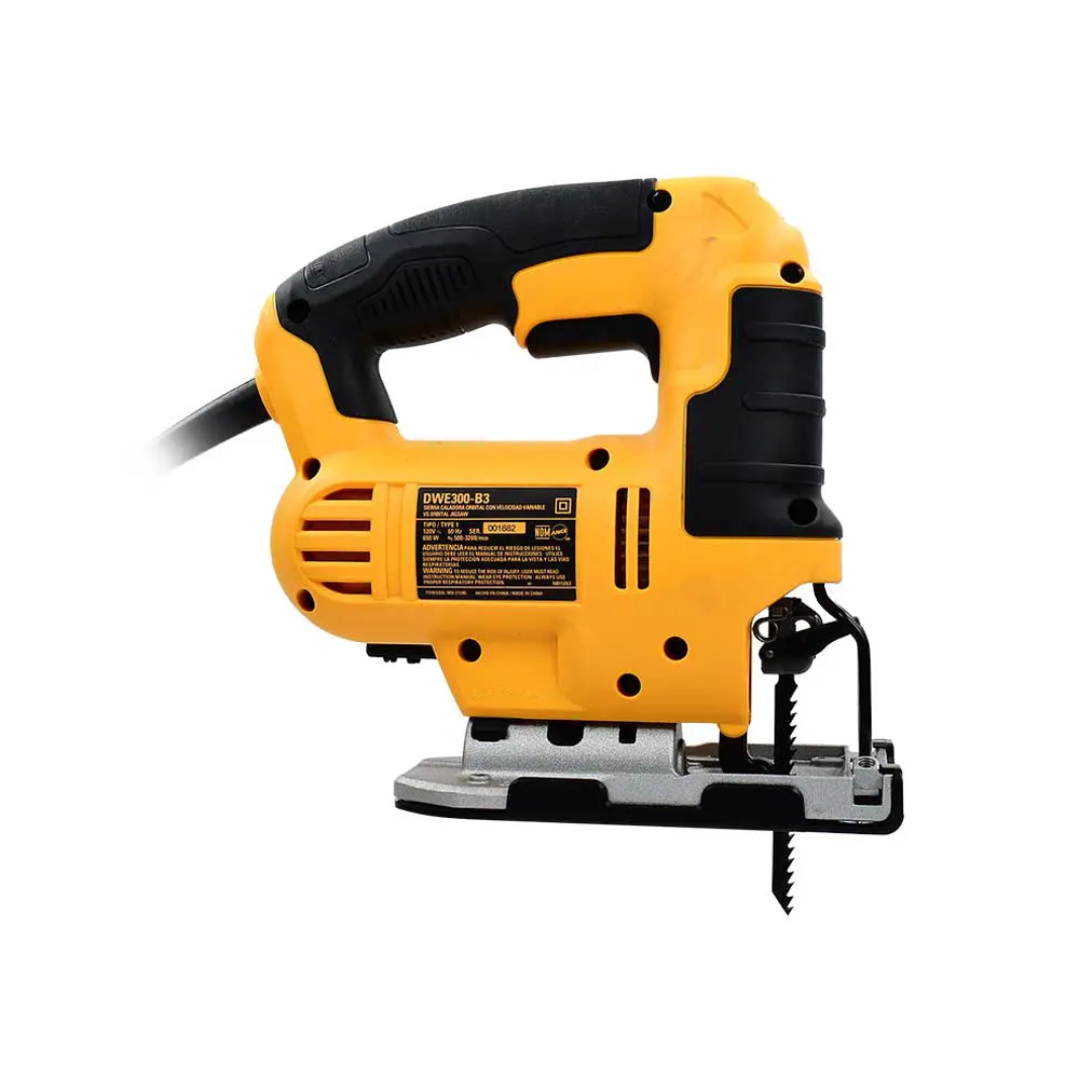 SIERRA CALADORA DEWALT DWE300-B3 DE 500W CON ACCION ORTIBAL