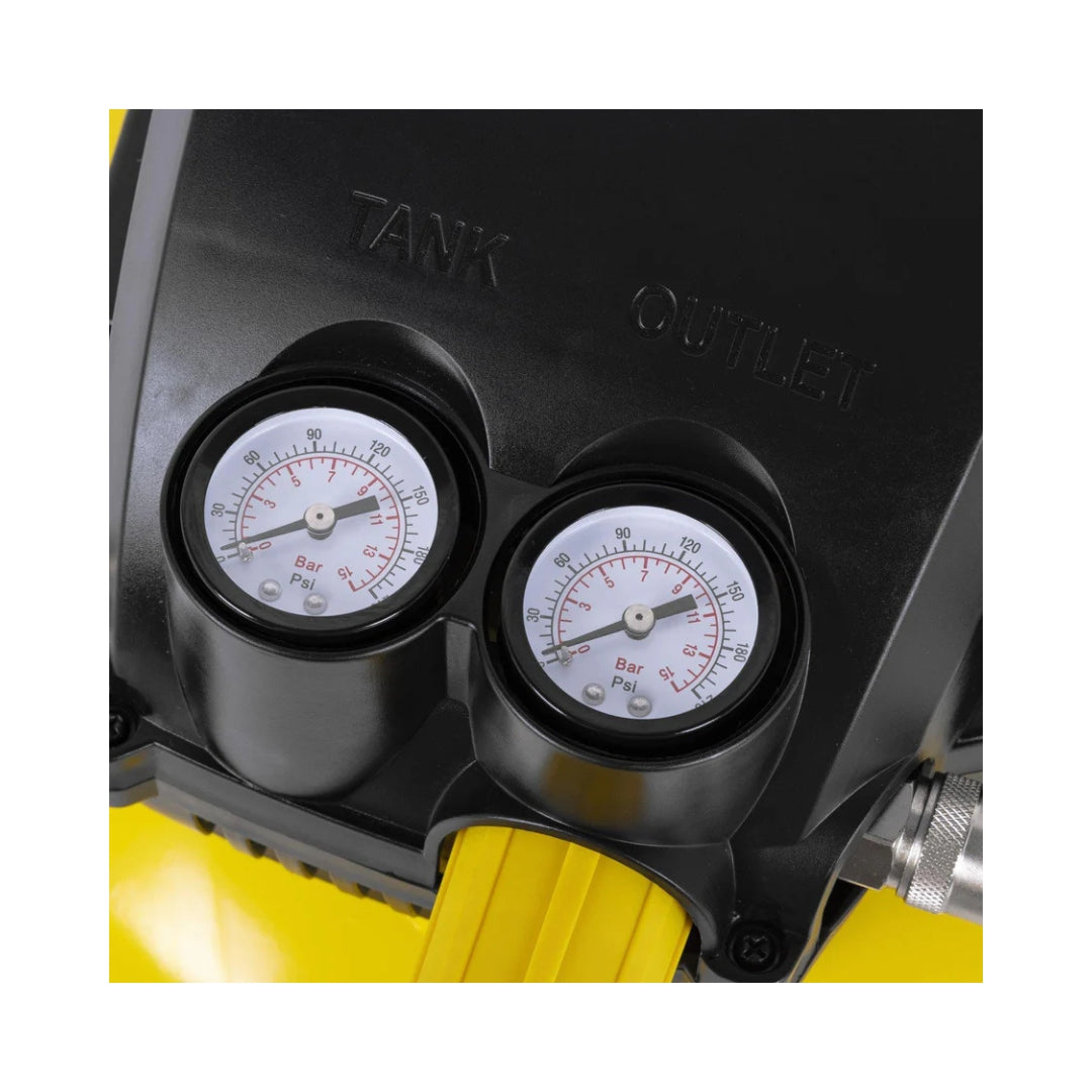 Compresor de Aire Stanley 1/3 HP 3 Galones | Libre de Aceite y Tipo Hamburguesa | Modelo SXCMXA210301-B3