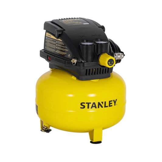 Compresor de Aire Stanley 1/3 HP 3 Galones | Libre de Aceite y Tipo Hamburguesa | Modelo SXCMXA210301-B3