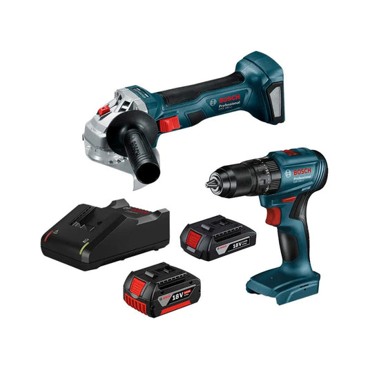 Combo Bosch Taladro GSB 185-LI + Esmeril GWS 180-LI 18V 2B