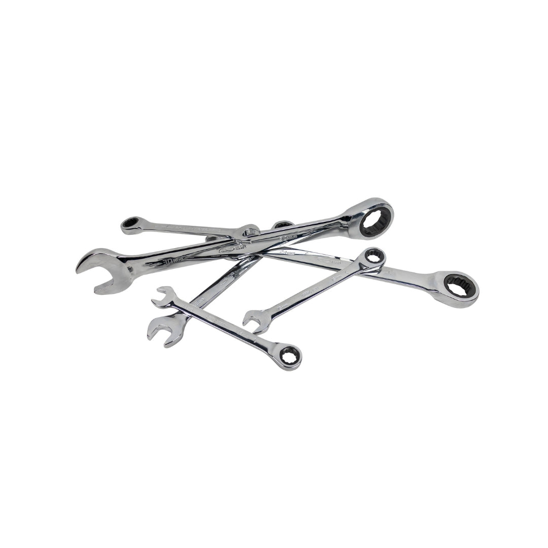 LLAVES COMBINADAS CON TRINQUETE EN MALETÍN JBM 54041 SET DE 22 PIEZAS