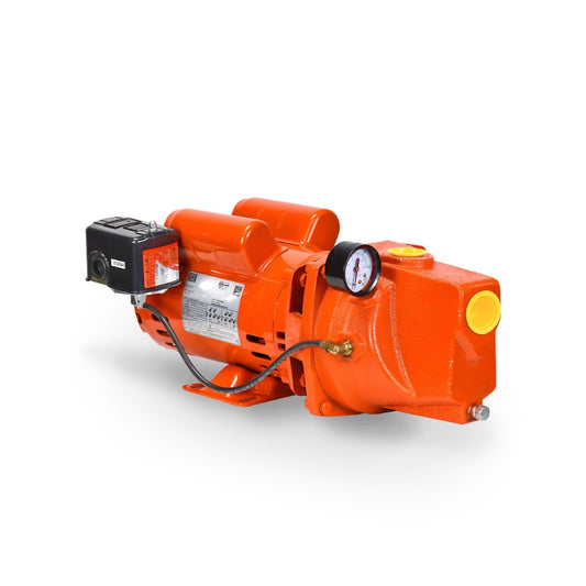 Bomba Jet de Hierro Gris EVANS JX2ME100E – Motor 1 HP, Succión 1.25", Descarga 1"