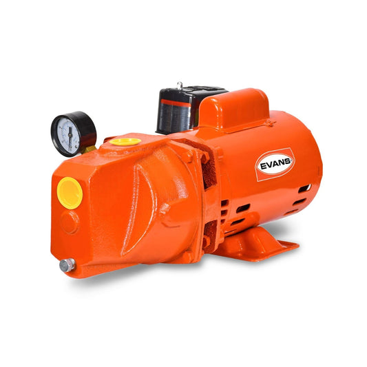 Bomba Jet EVANS JX2ME075E – 3/4 HP, Hierro Gris, Succión 1.25", Descarga 1"