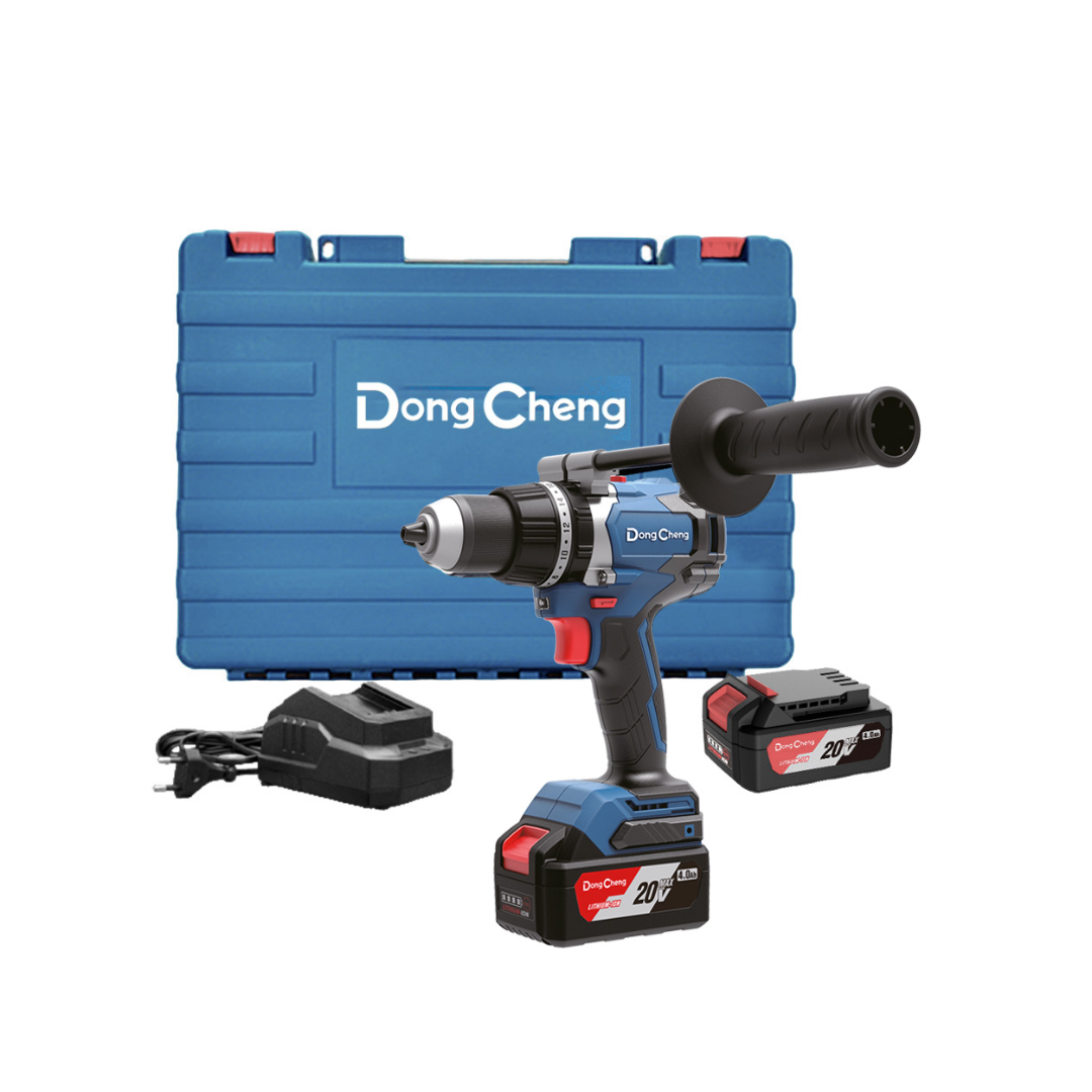 ROTOMARTILLO DE 1/2" DONGCHENG DCJZ03-13EM 20V DE USO PESADO C/2 BAT. DE 4AMPS, CARGADOR Y ESTUCHE