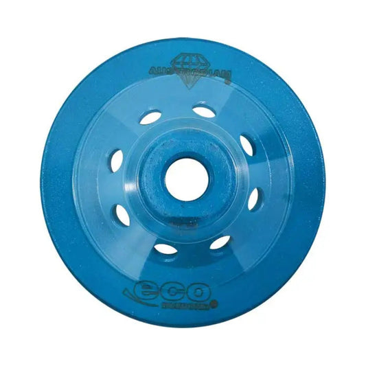 Disco Copa de Diamante 4" x 5/8" Azul Autrodiam 2112 | Línea Económica para Desbaste