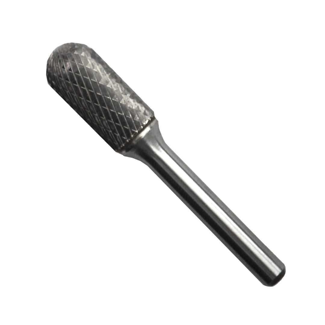 Lima Rotativa Cilíndrica Austromex 107 de Carburo | 1/2" x 1" x 1/4" | Doble Corte para Desbaste de Acero e Inoxidable