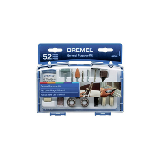 JUEGO DE ACCESORIOS DREMEL P/USO GENERAL DE 52PZ