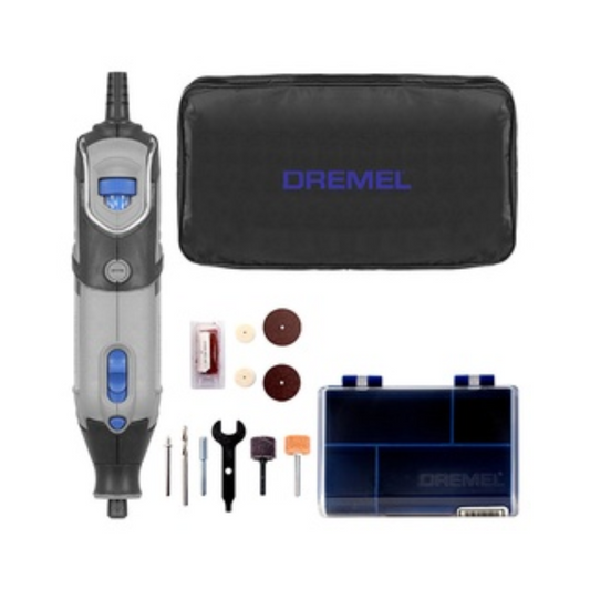 COMBO DREMEL 4000 MOTOTOOL/RECTIFICADORA 120V + KIT DE 26 ACCS. P/CORTAR/ESMERILAR