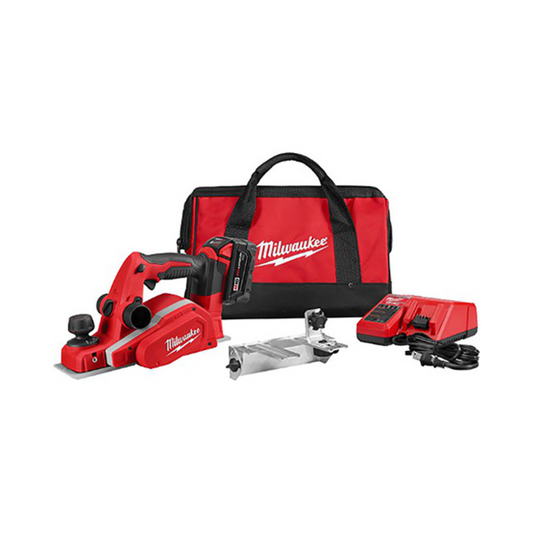 CEPILLO ELECTRICO INALAMBRICO M18™ MILWAUKEE 2623-21 DE 3-1/4″, MAYOR PROFUNDIDAD DE CORTE