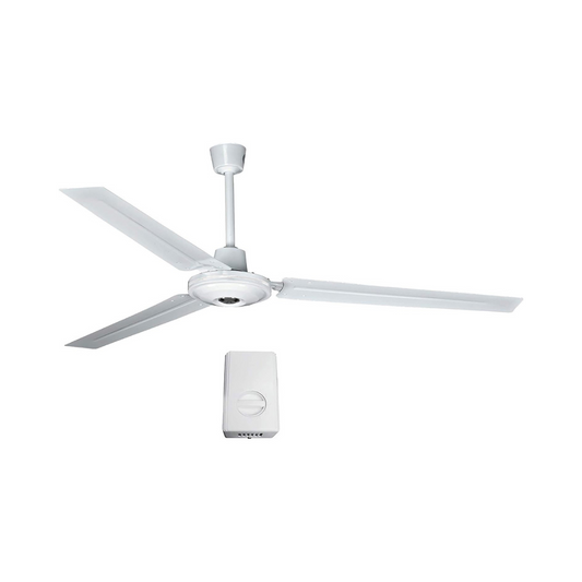 PACK DE 3 VENTILADORES DE TECHO AXO LIGHT DE 56" CON CONTROL DE PARED DE 5 VELOCIDADES 70W COLOR BLANCO