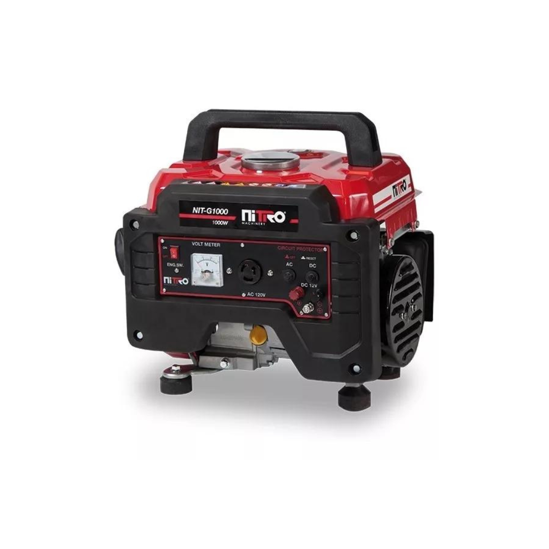 GENERADOR A GASOLINA NITRO G1000 4 TIEMPOS 120V 1,000W