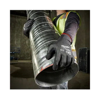 GUANTES ANTICORTE NIVEL 5 BAÑADOS EN NITRILO MILWAUKEE 48-73-8651 TALLA M