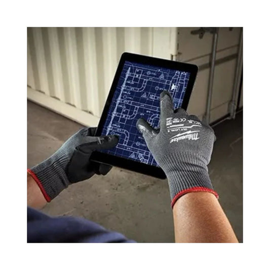 GUANTES ANTICORTE NIVEL 5 BAÑADOS EN NITRILO MILWAUKEE 48-73-8651 TALLA M