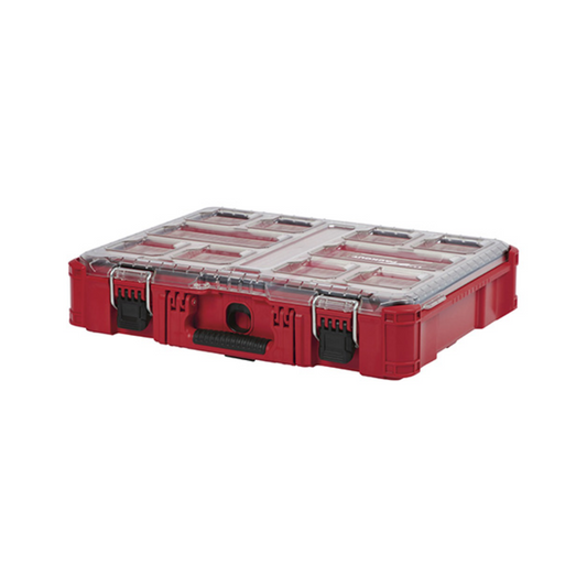 ORGANIZADOR PACKOUT MILWAUKEE 48-22-8430 DE 10 COMPARTIMENTOS APILABLE