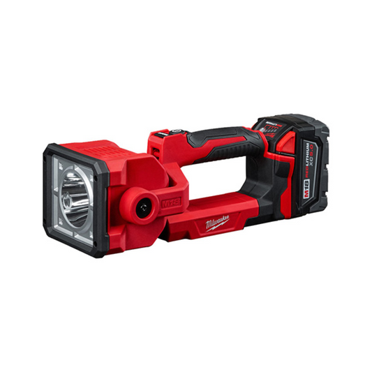 LAMPARA DE BUSQUEDA INALAMBRICA MILWAUKEE M18™ 2354-21 CON BATERIA 5 AMP Y CARGADOR