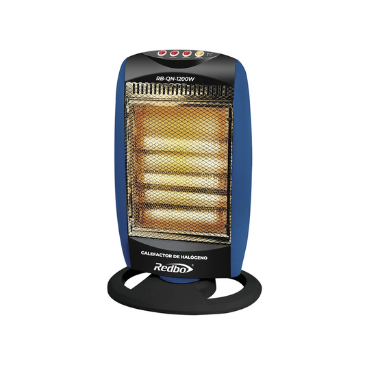 Calefactor Halógeno Redbo 1200W Oscilatorio | 3 Niveles Seguridad