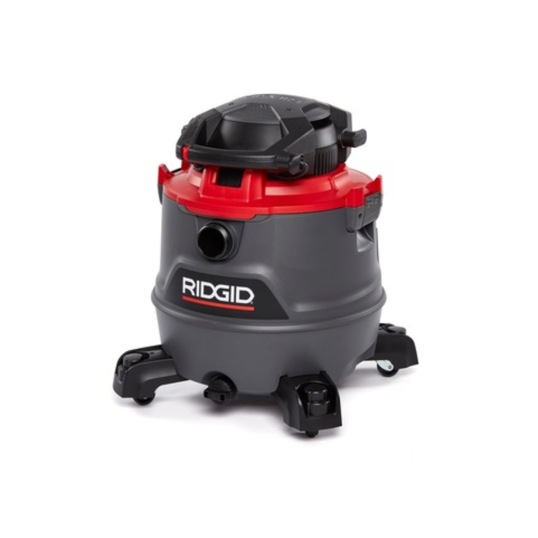 ASPIRADORA RIDGID RT1600M DE 16 GALONES 6.5HP C/CABEZAL DESMONTABLE SEMI-INDUSTRIAL