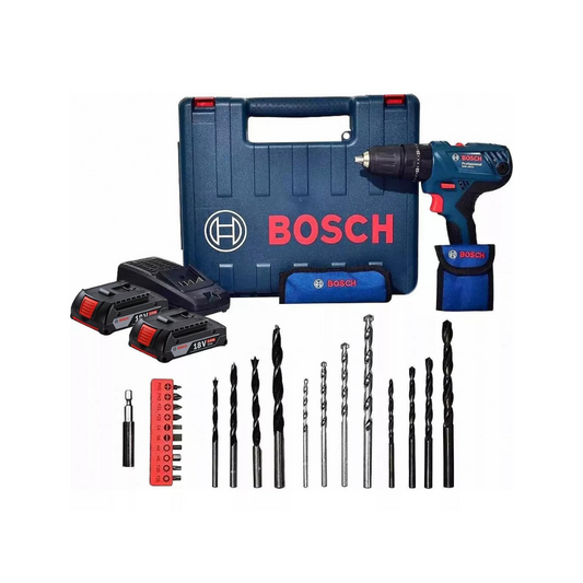 ROTOMARTILLO ATORNILLADOR INALÁMBRICO BOSCH 06019F83G0 GSB180-LI  DE ½” CON SET DE BROCAS