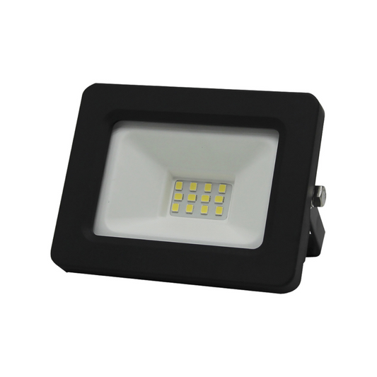 REFLECTOR LED DE 20 WATTS DE 120-240 VOLTS LUZ BLANCA 6500K 0.9 FP MARCO NEGRO