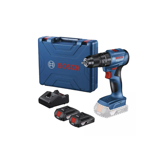 ROTOMARTILLO BOSCH 06019K31G0 GSB 185-LI DE 1/2” CON 18V INCLUYE 2 BATERÍAS Y MALETÍN